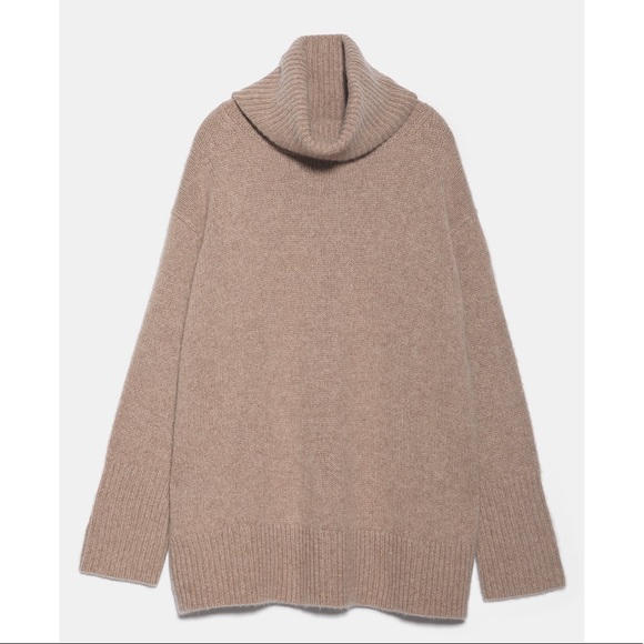 NWT Zara Cashmere Turtleneck Sweater - Picture 6 of 7